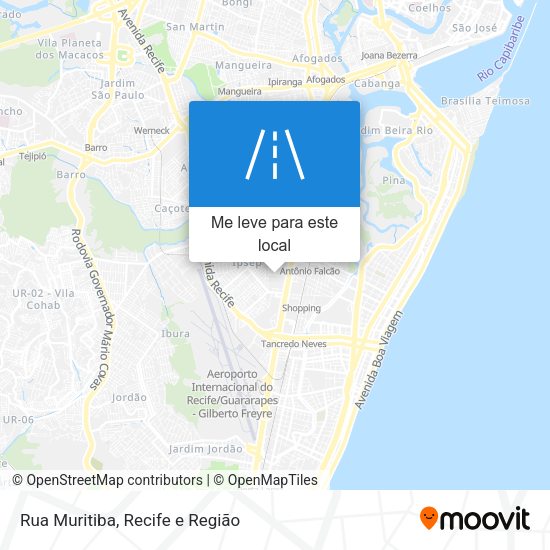 Rua Muritiba mapa