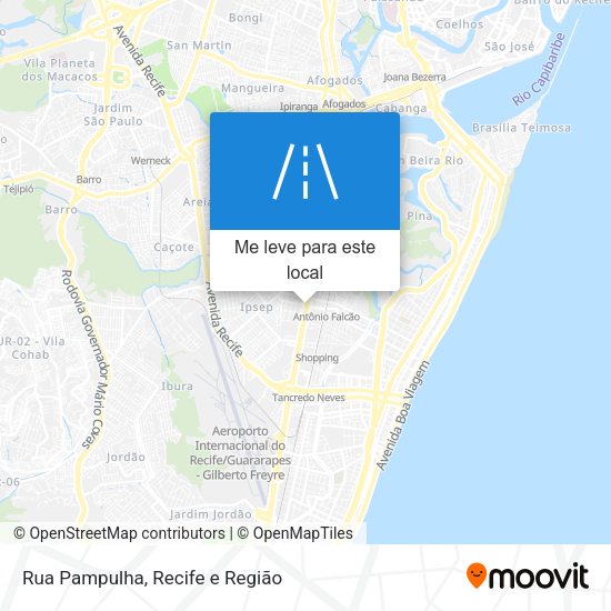 Rua Pampulha mapa
