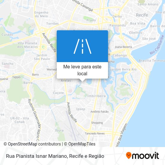 Rua Pianista Isnar Mariano mapa