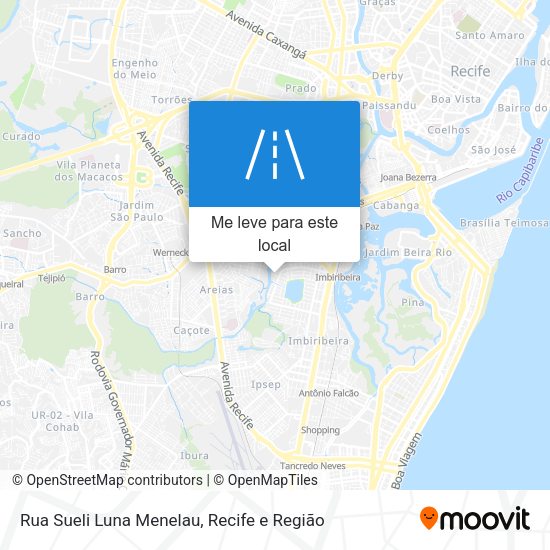 Rua Sueli Luna Menelau mapa