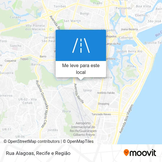 Rua Alagoas mapa