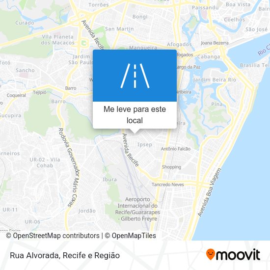 Rua Alvorada mapa