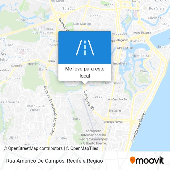 Rua Américo De Campos mapa
