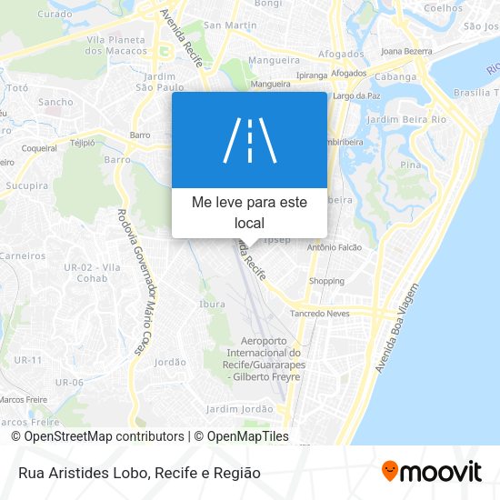 Rua Aristides Lobo mapa