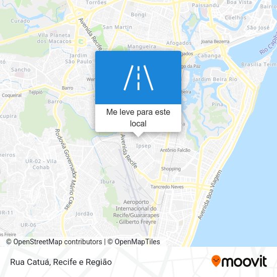 Rua Catuá mapa