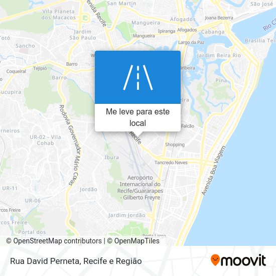 Rua David Perneta mapa