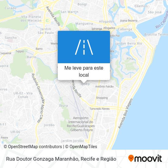 Rua Doutor Gonzaga Maranhão mapa