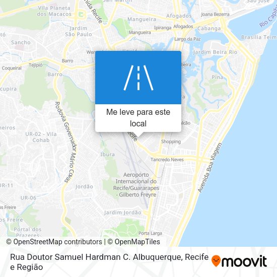 Rua Doutor Samuel Hardman C. Albuquerque mapa