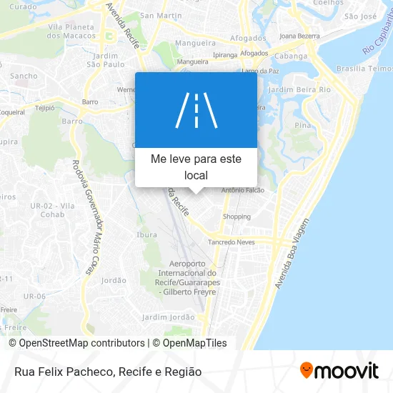 Rua Felix Pacheco mapa