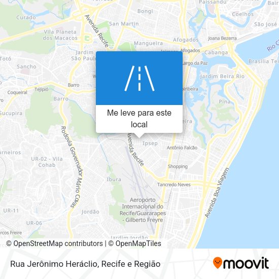 Rua Jerônimo Heráclio mapa