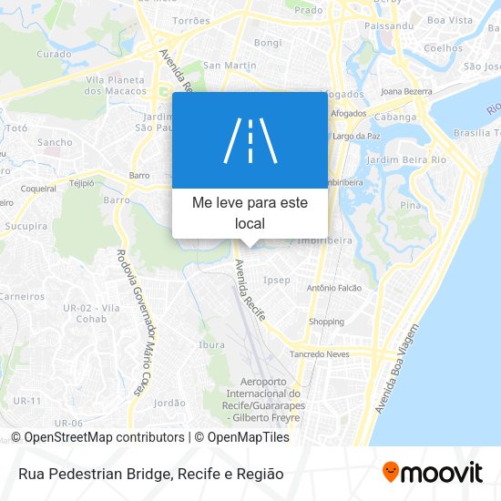 Rua Pedestrian Bridge mapa