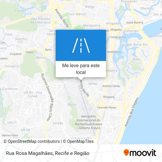 Rua Rosa Magalhães mapa