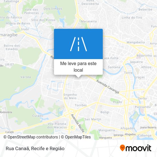 Rua Canaã mapa
