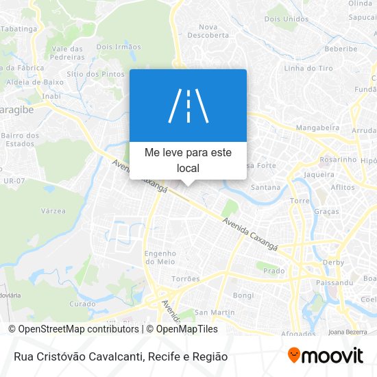 Rua Cristóvão Cavalcanti mapa