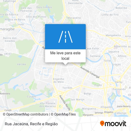 Rua Jacaúna mapa
