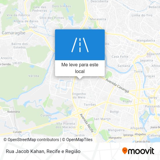 Rua Jacob Kahan mapa