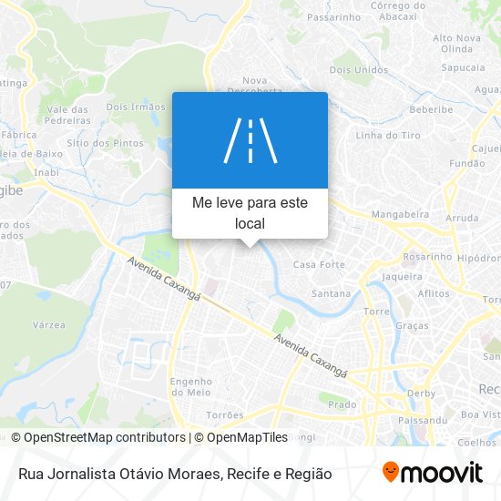 Rua Jornalista Otávio Moraes mapa