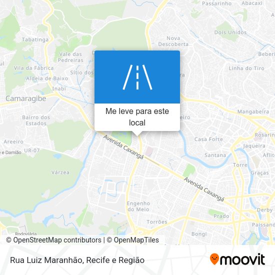 Rua Luiz Maranhão mapa