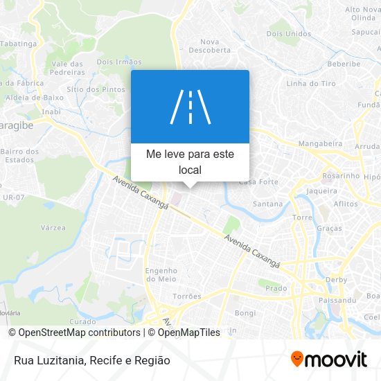 Rua Luzitania mapa