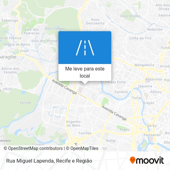 Rua Miguel Lapenda mapa