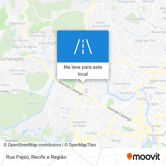 Rua Pajeú mapa