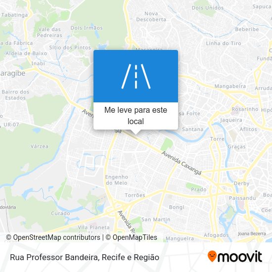 Rua Professor Bandeira mapa