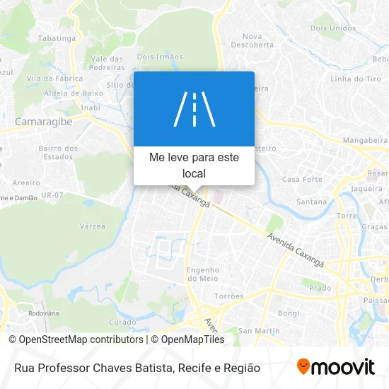 Rua Professor Chaves Batista mapa