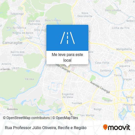 Rua Professor Júlio Oliveira mapa