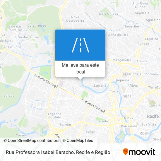 Rua Professora Isabel Baracho mapa
