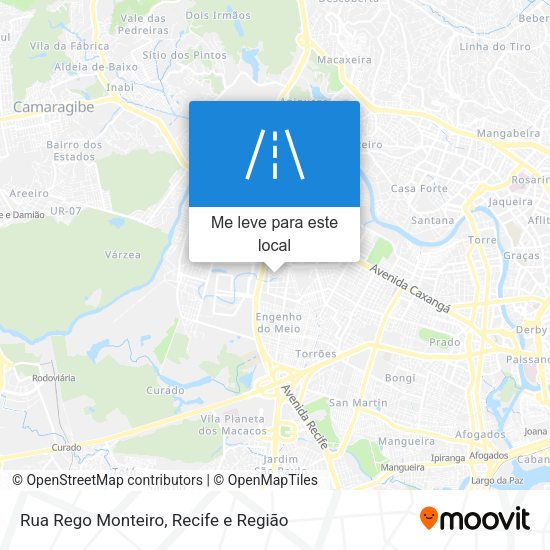 Rua Rego Monteiro mapa