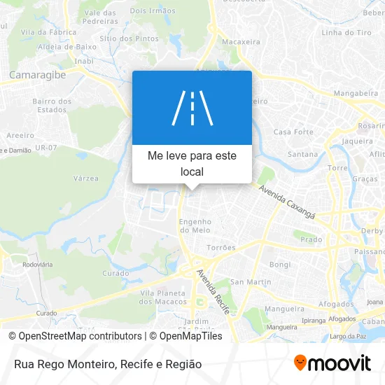 Rua Rego Monteiro mapa