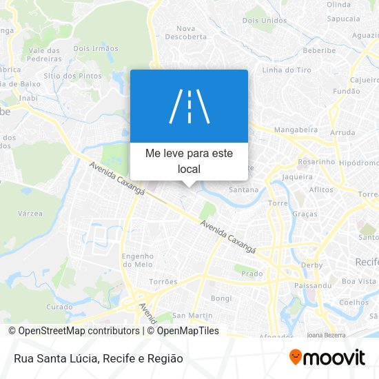 Rua Santa Lúcia mapa
