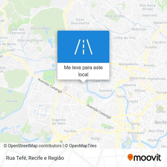 Rua Tefé mapa