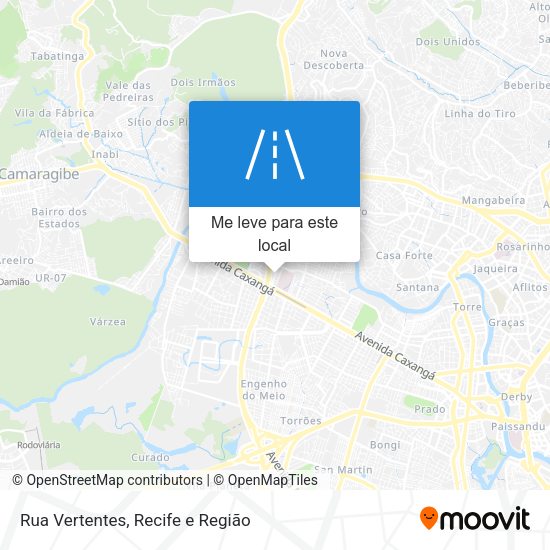 Rua Vertentes mapa