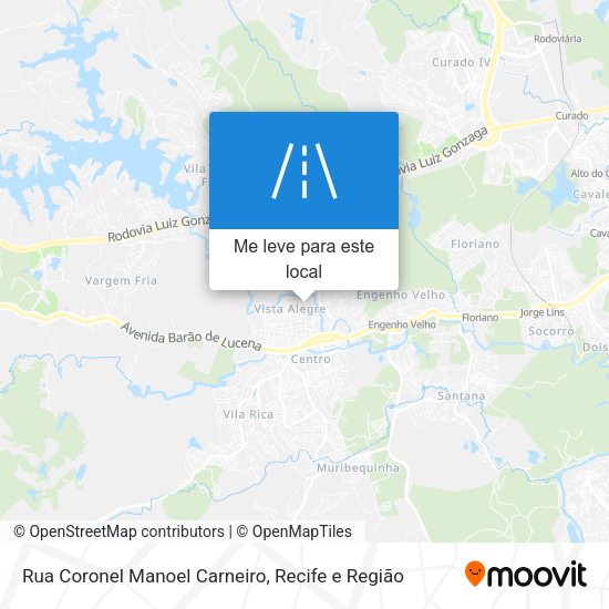 Rua Coronel Manoel Carneiro mapa