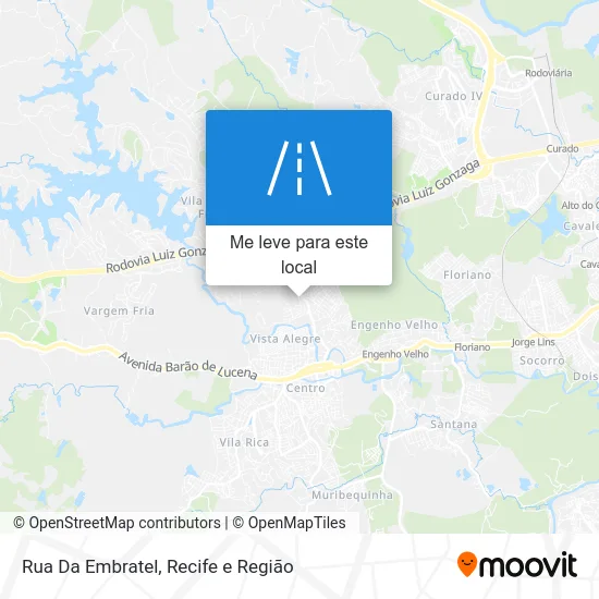 Rua Da Embratel mapa
