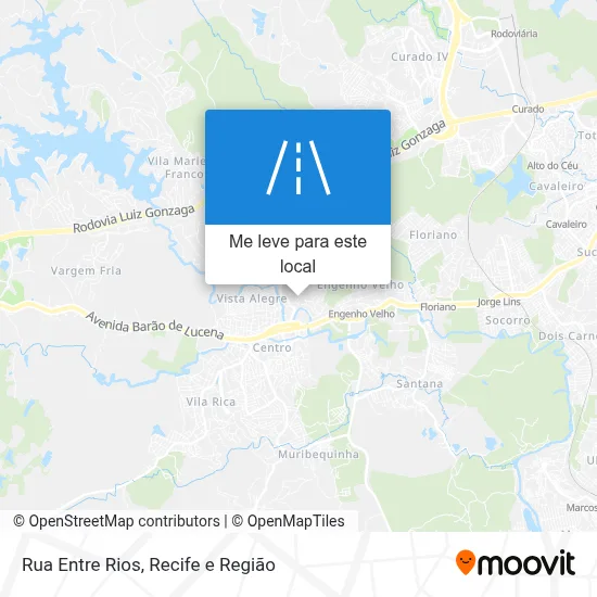 Rua Entre Rios mapa