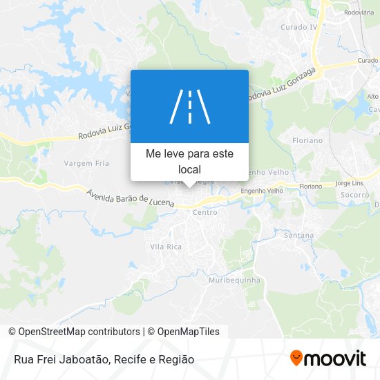 Rua Frei Jaboatão mapa