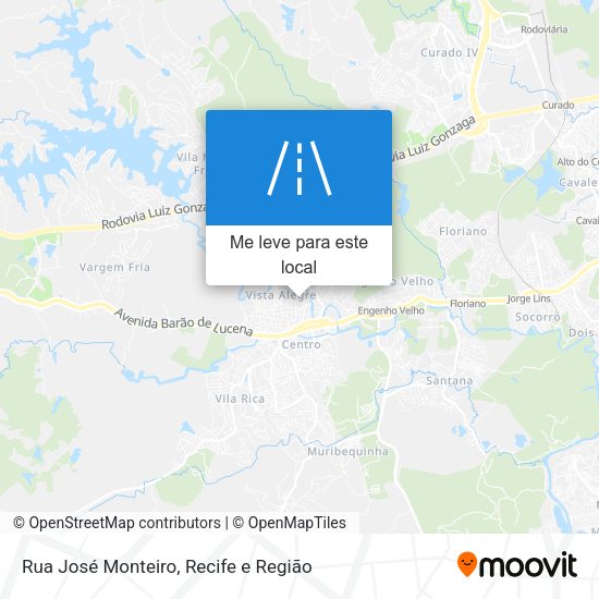 Rua José Monteiro mapa