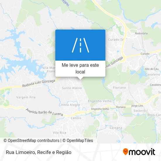 Rua Limoeiro mapa