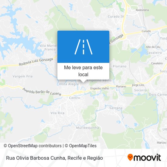 Rua Olivia Barbosa Cunha mapa