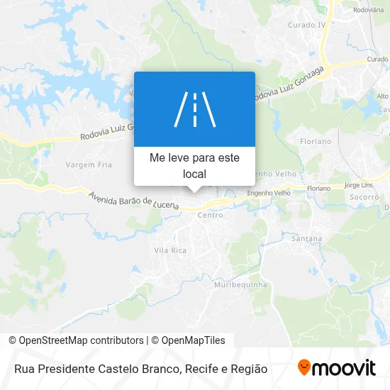 Rua Presidente Castelo Branco mapa
