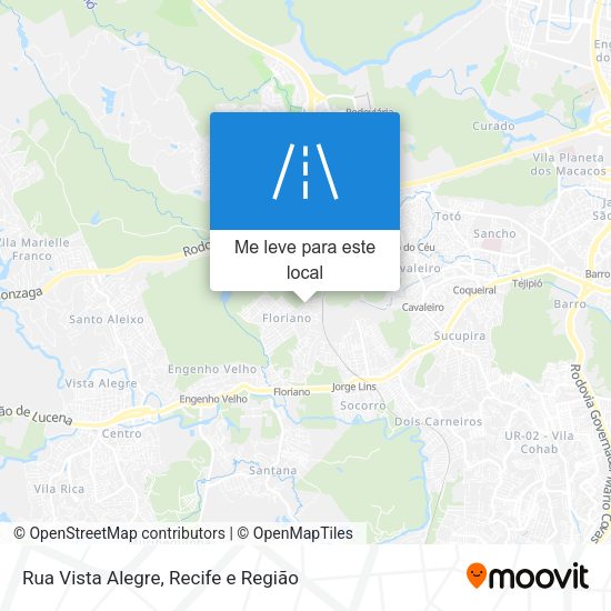 Rua Vista Alegre mapa