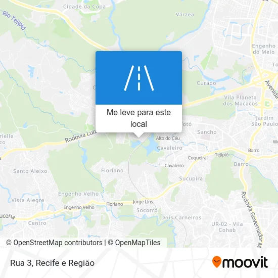 Rua 3 mapa