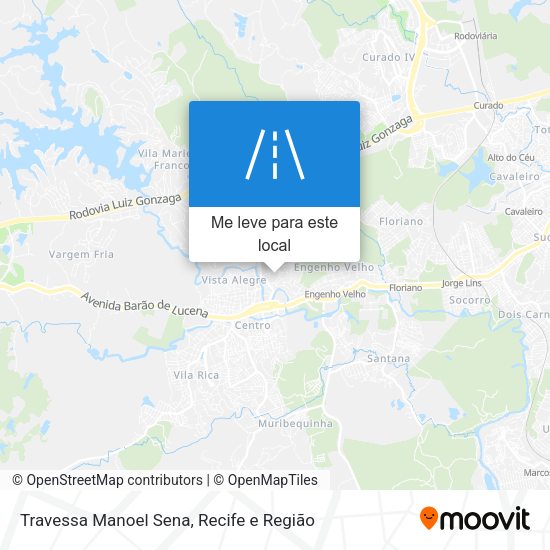 Travessa Manoel Sena mapa
