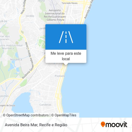 Avenida Beira Mar mapa