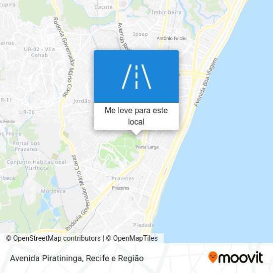 Avenida Piratininga mapa