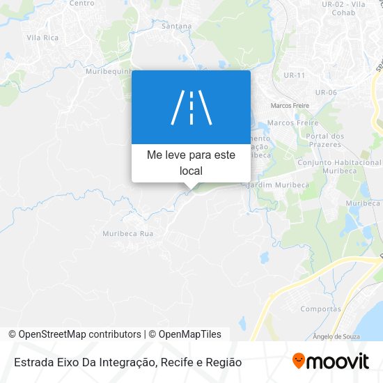 Estrada Eixo Da Integração mapa