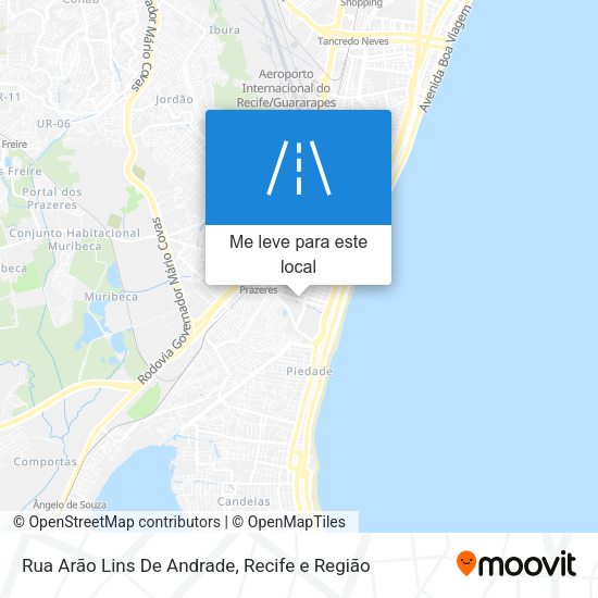 Rua Arão Lins De Andrade mapa