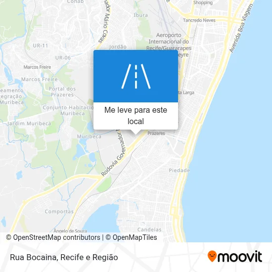 Rua Bocaina mapa